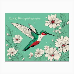 Humming bird VECTRO ART Canvas Print