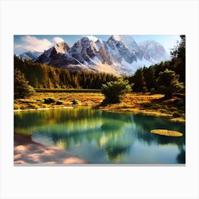 Mountain Lake 1 Canvas Print