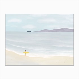 Surf Man Beach Canvas Print