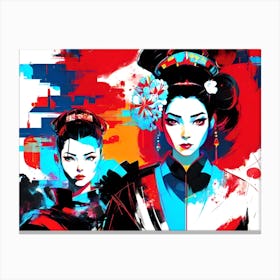 Two Asian Women 1 Canvas Print