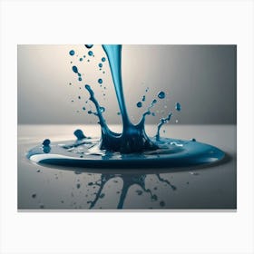 Splashing Liquid Stock Videos & Royalty-Free Footage Canvas Print