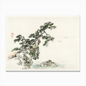 Cliff, Kōno Bairei Canvas Print