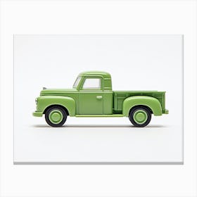 Toy Car Green Truck Canvas Print