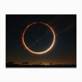 Eclipse - Eclipse Stock Videos & Royalty-Free Footage Canvas Print