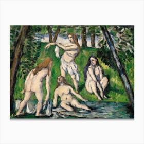 Four Bathers, Paul Cézanne Canvas Print