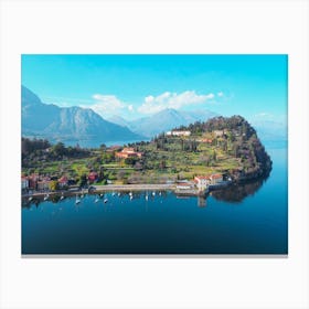 Lago Di Como, Italy, Bellagio, Lake Como Italy Poster Print. Aerial Photography. Italy Wall Art. Italy Nature Print Canvas Print