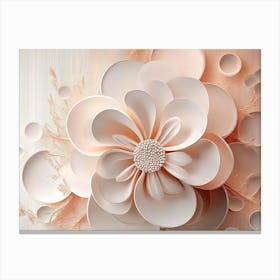 Paper Flower Wall Art 10 Canvas Print