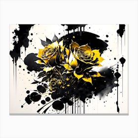 Gold Roses 2 Canvas Print