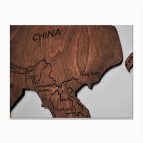 China painting map Canvas Print