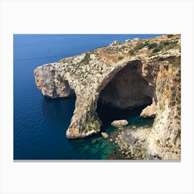 Blue Grotto Malta Canvas Print