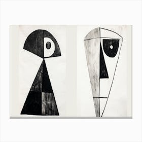 Two Drawings Canvas Print