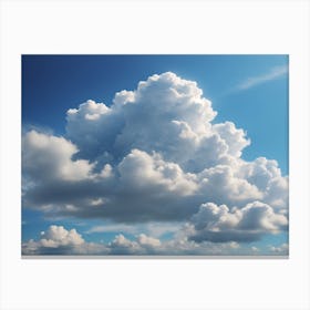 Clouds Floating In The Blue Sky Canvas Print