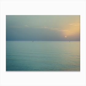 Sunset Over The Sea 2 Canvas Print