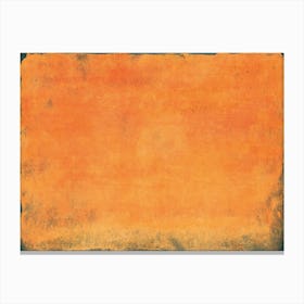 Minimal Orange Abstract Colorfield Painting 1 Canvas Print