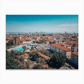 Milan Cityscape Poster Print Canvas Print