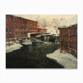 Mill Scene, Claude Monet Canvas Print