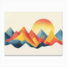 Abstract Mountains 3 Canvas Print