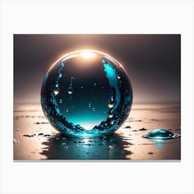 Water Sphere Canvas Print