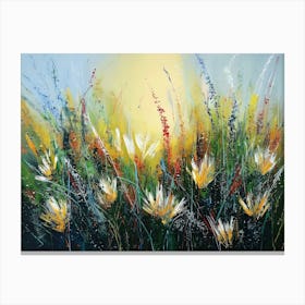 Modern Art Plants Flowers Freehand Oil Painting Canvas Print