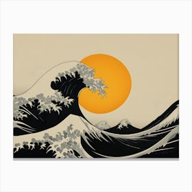 Sunset Wave Canvas Print