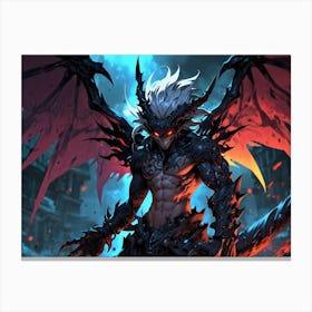 Demon Warrior Canvas Print