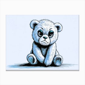 Sad Teddy Bear Canvas Print