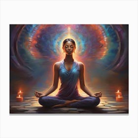 Meditation In The Lotus Pose Canvas Print