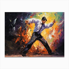 Dancer In Flames Canvas Print