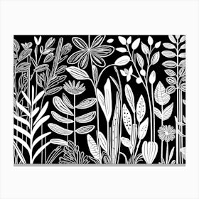 Lion cut inspired Black and white Garden plants & flowers art, Gardening art, Garden 213 Canvas Print
