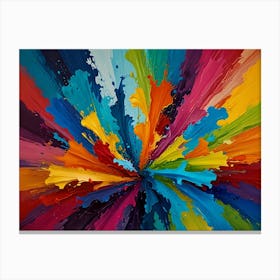 Colorful Splashes 4 Canvas Print