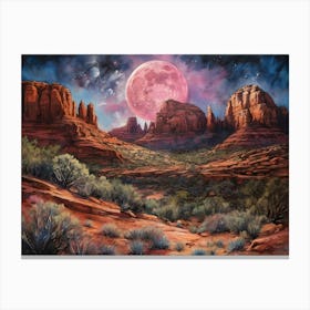 Night in Dessert Canvas Print