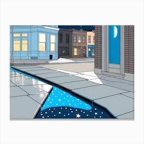 Gutter &stars 3 vector art Canvas Print