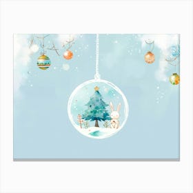 Christmas Ornaments Canvas Print