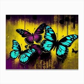 Blue Butterflies 4 Canvas Print