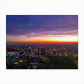 Poster Milano tramonto Canvas Print