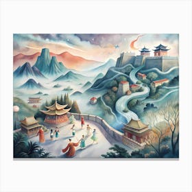 Great Wall Of China Canvas Print