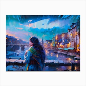 City At Night Canvas Print