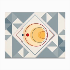 Bauhaus Moon & Sun Canvas Print