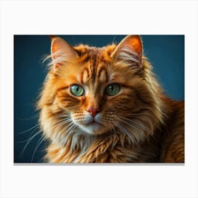 Portrait Of A Cat 3 Canvas Print