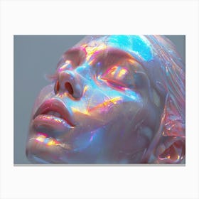 Holographic Face 4 Canvas Print