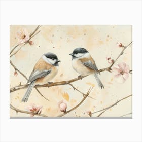 Chickadees 7 Canvas Print