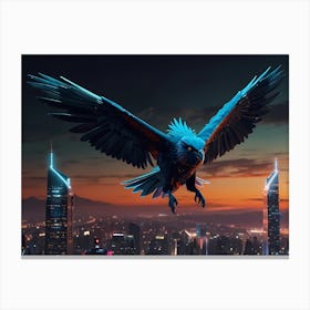 Eagle In The Sky Canvas Print