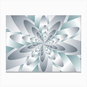 Swirl Flower Pattern Set 3 Canvas Print