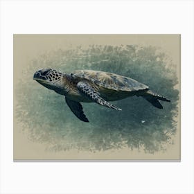 Green Sea Turtle 1 Canvas Print