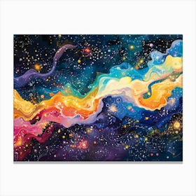 Galaxy Painting Canvas Print