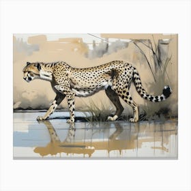 Africa Cheetah on the hunt Canvas Print