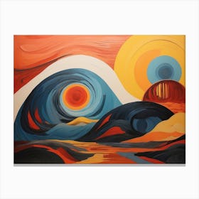 Whirlpool In Warmth Canvas Print