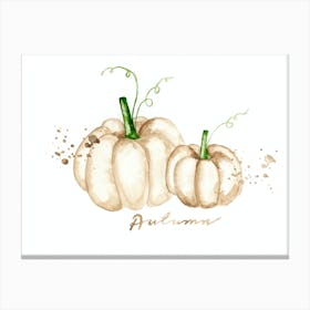 Autumn Pumpkins Canvas Print