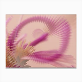 Abstract Floral Pattern Pink 1 Canvas Print