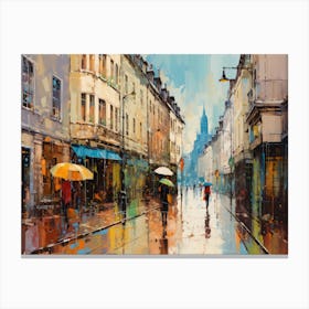 Rainy Day In Paris Canvas Print